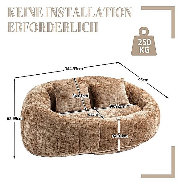 Celya Sofa Bean Bag Sofa Lazy Chair – Langer Rücken,Lazy Sofa,Bequemer Loun günstig online kaufen