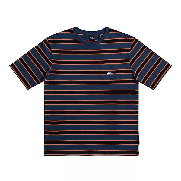 Quiksilver Quick Stripe Kurzärmeliges T-shirt XS Og Quik Stripe Dark Denim günstig online kaufen