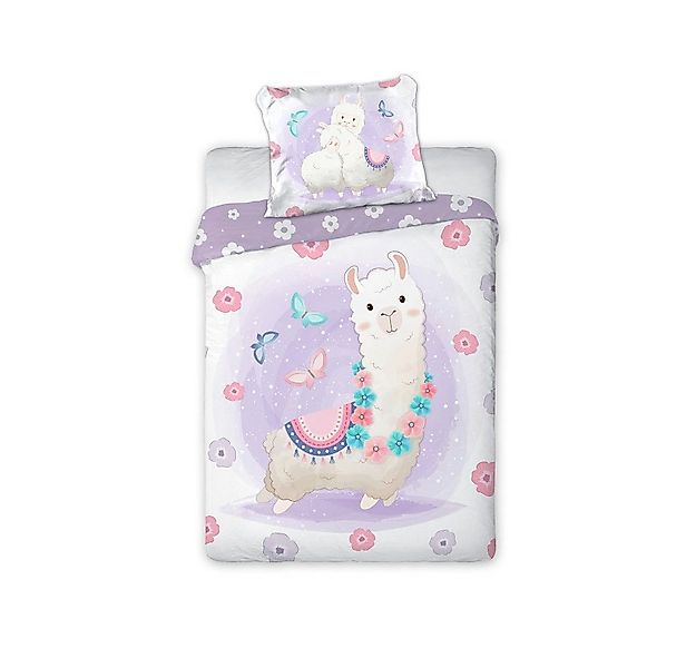 FARO pln Babybettwäsche "Süßes Lama" Baby-Bettwäsche 100x135 cm von FARO – günstig online kaufen