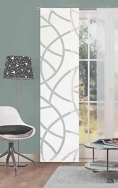 HOME WOHNIDEEN Schiebegardine »CASSÉ«, (1 St.), Dekostoff, mit transparente günstig online kaufen