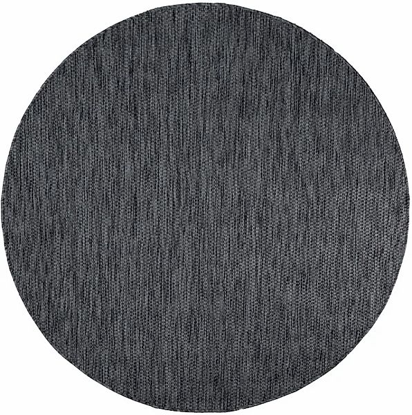 Bruno Banani Teppich "Venezia" rund 4 mm Höhe Flachgewebe, Sisal-Optik, mel günstig online kaufen