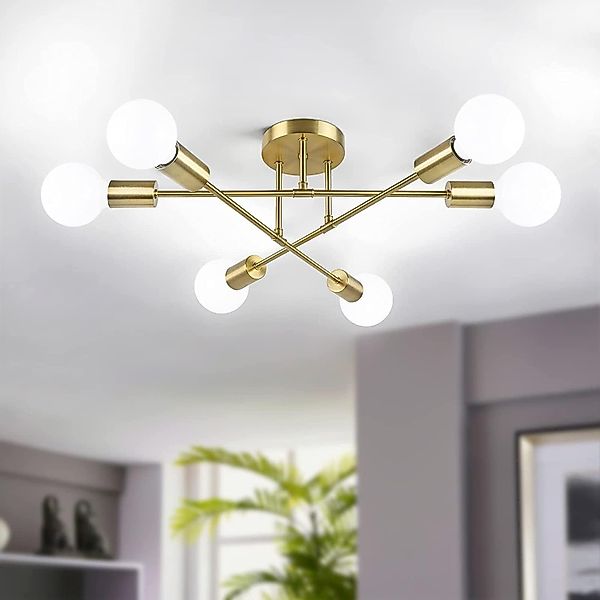 YINDN Deckenleuchte 6 Flammige LED Deckenleuchten, günstig online kaufen