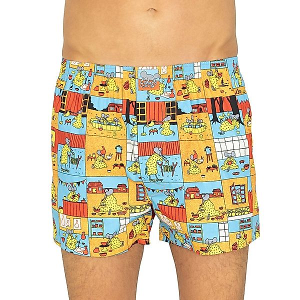 Lousy Livin Boxershorts Blau & Orange mit Motiv günstig online kaufen