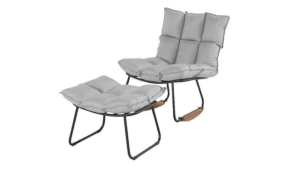 SCHÖNER WOHNEN Kollektion Schaukelstuhl  Leska ¦ schwarz Garten > Gartenmöb günstig online kaufen
