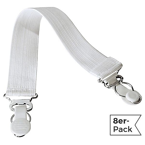 Matratzenauflage Bettlakenspanner 8er-Pack WENKO, Uni günstig online kaufen