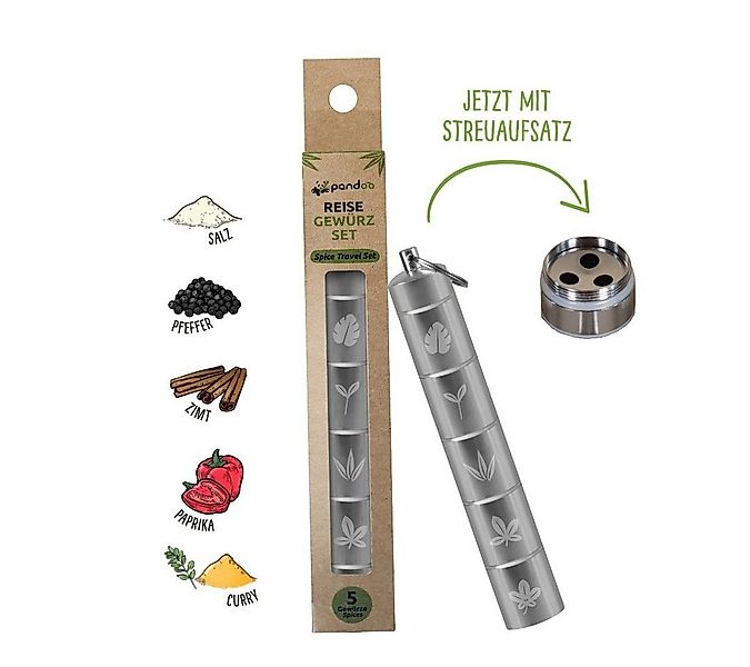 pandoo Gewürzbehälter Reisegewürz Set, Aluminium, (5-tlg) günstig online kaufen