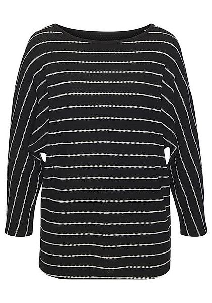 Vivance 3/4-Arm-Shirt mit modischer Streifenstruktur aus pflegeleichter Bau günstig online kaufen