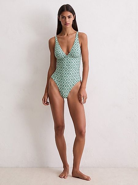 Marc O'Polo Badeanzug Geo Capsule Bade-Anzug Schwimmen bauchweg günstig online kaufen