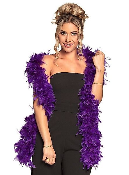 Boland Kostüm Federboa 80g violett Kostüm Zubehör Karneval Fasch, Farbenprä günstig online kaufen