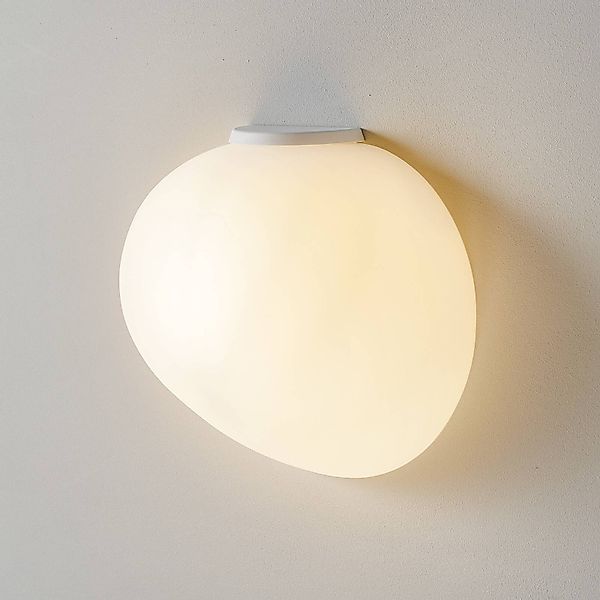 Foscarini Gregg media semi 1 Wandlampe, weiß günstig online kaufen