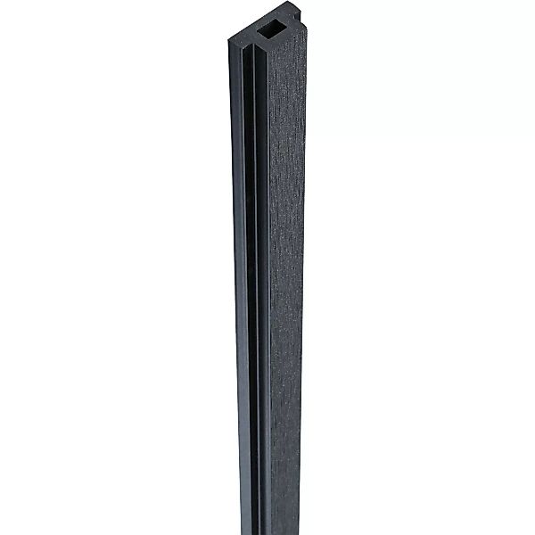 GroJa Solid Pfostenabdeckleiste 2,9 cm 1,5 cm x 190 cm Anthrazitgrau günstig online kaufen