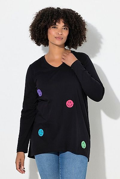 Angel of Style T-Shirt T-Shirt A-Linie Frottee-Smileys Langarm günstig online kaufen