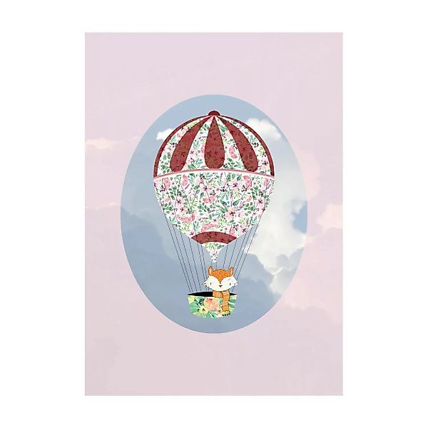 Komar Wandbild Happy Balloon Rose 30 cm x 40 cm günstig online kaufen
