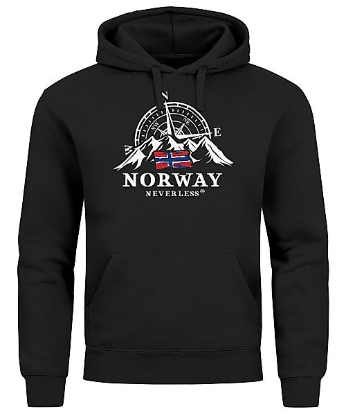 Neverless Hoodie Hoodie Herren Norwegen Flagge günstig online kaufen