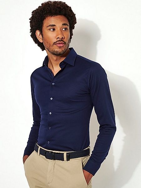 DESOTO Langarmhemd Jerseyhemd Casual Kent langarm Flexibler Stretch günstig online kaufen