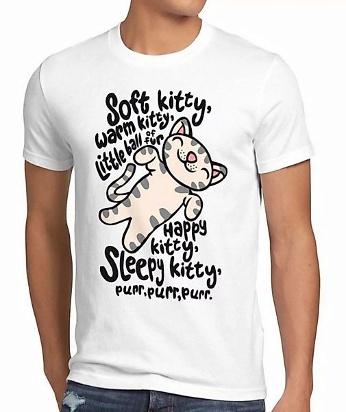 style3 Print-Shirt Herren T-Shirt Soft Kitty sheldon sleepy happy cooper bi günstig online kaufen