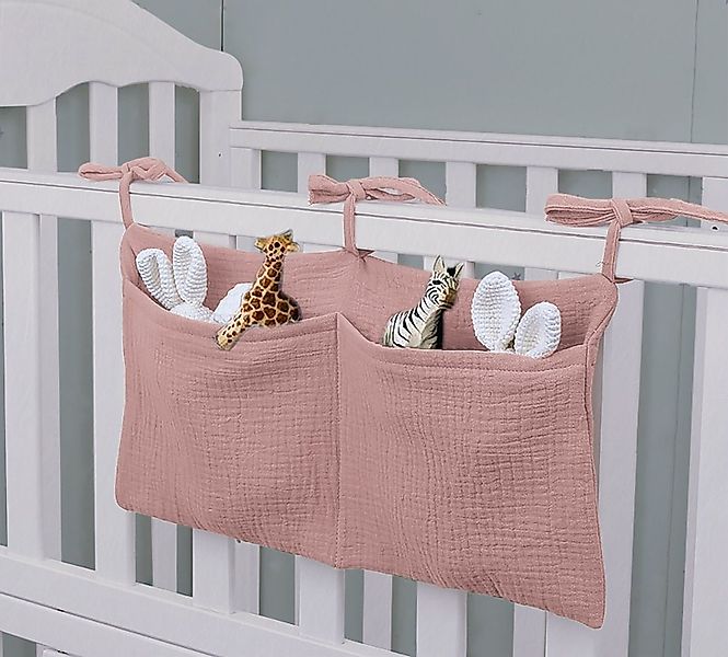 Artee Bettnestchen Babybett Organizer Taschen Aufbewahrung aus Musselin günstig online kaufen