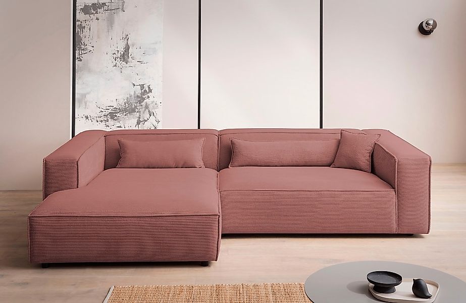 LeGer Home by Lena Gercke Ecksofa "PIARA XXL, Big-Sofa in Cord oder Leineno günstig online kaufen