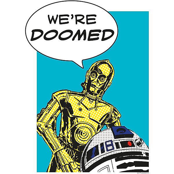 Komar Bild "Star Wars Classic Comic Quote Droids", Star Wars, (1 St.), Wand günstig online kaufen