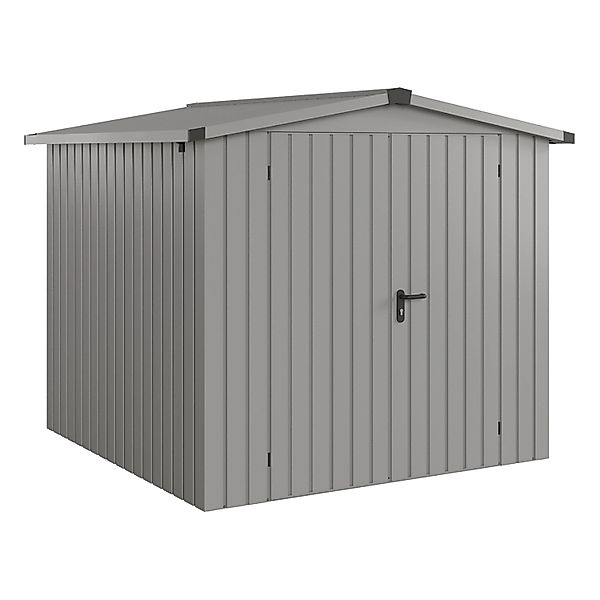 Hörmann EcoStar Gerätehaus Euroline Satteldach 2-flg 237 x 229 cm Graualumi günstig online kaufen