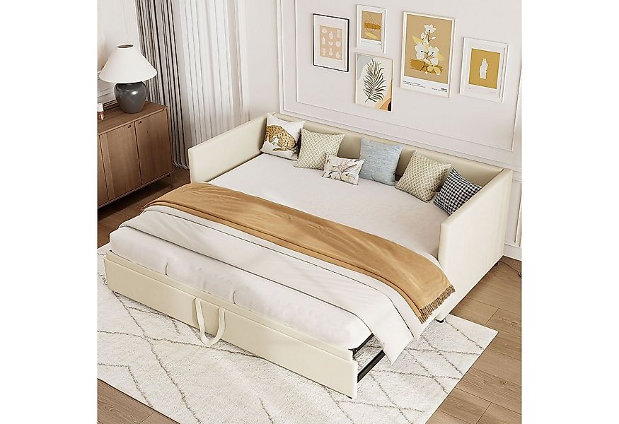 FUROKOY Schlafsofa Daybett Tagesbett Polsterbett Ausziehbares mit Bettfunkt günstig online kaufen