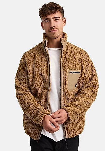 Indicode Fleecejacke INScotts innovatives Strickfleece-Design günstig online kaufen