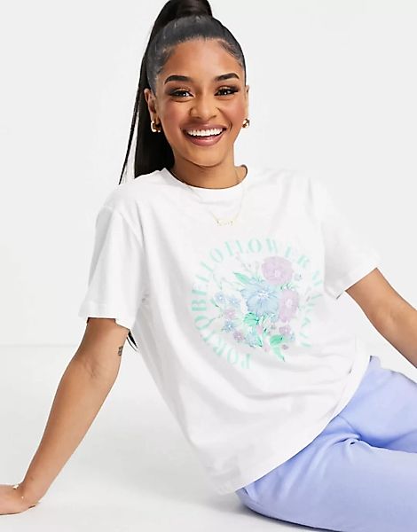 ASOS DESIGN – Mix and Match – Portobello Flower Market – Pyjama-T-Shirt in günstig online kaufen