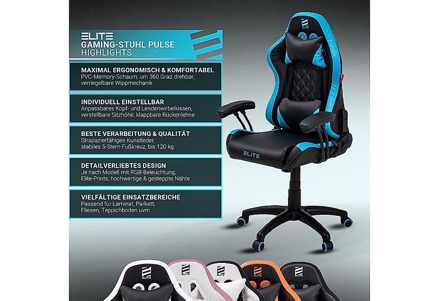 ELITE Gaming Gaming-Stuhl PULSE Gaming Stuhl für Kinder - Bürostuhl, Schrei günstig online kaufen