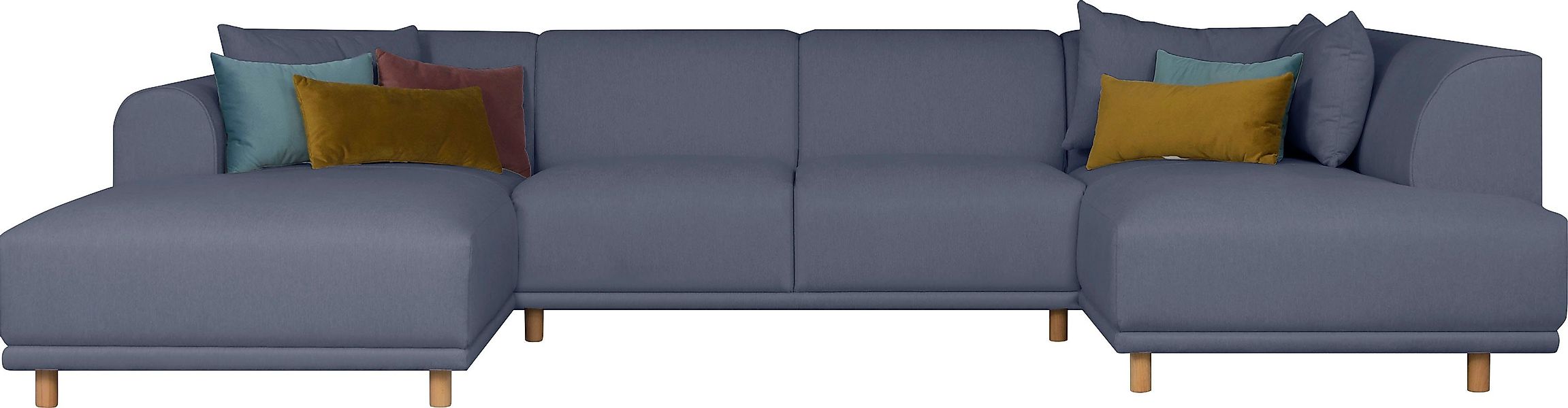 andas Wohnlandschaft Maroon U-Form, in skandinavischem günstig online kaufen