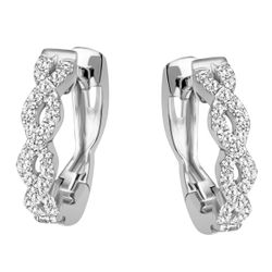 Reflexion Diamonds Klappcreolen rund aus 585/750 günstig online kaufen
