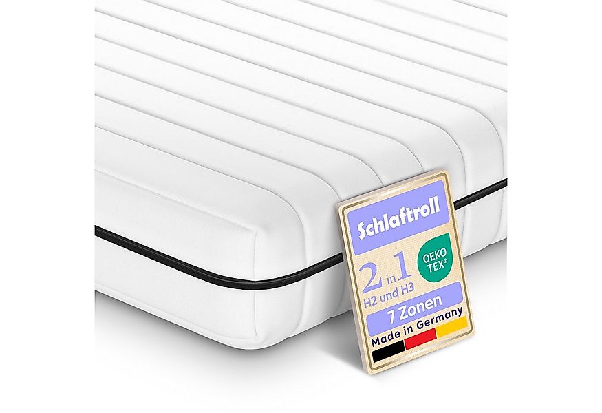 Kaltschaummatratze H2/H3, ergonomische 7-Zonen Matratze, Schlaftroll, 5 cm günstig online kaufen