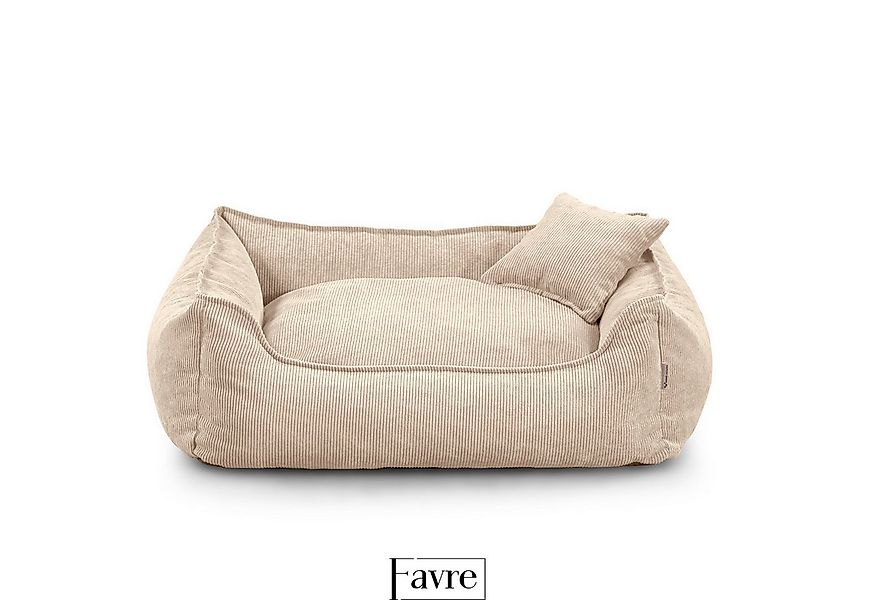 FAVRE Tierbett Hundebett Lucky mit abnehmbarem, waschbarem Cord-Bezug, 100% günstig online kaufen