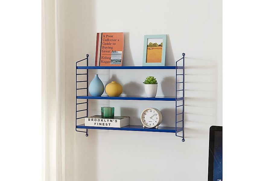 en.casa Wandregal, 2-tlg., »Strängnäs« Blau günstig online kaufen