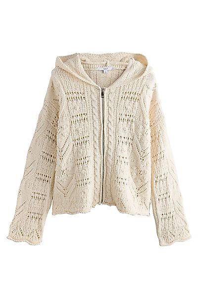 Next Strickjacke Kapuzenjacke mit Muster und günstig online kaufen