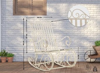 CLP Schaukelstuhl Smilla, lackiertes Eisen, im günstig online kaufen