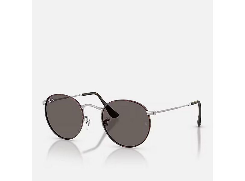 Ray-Ban Sonnenbrille Ray-Ban Round Metal Matt Havana Matt Silber Dark Grey günstig online kaufen