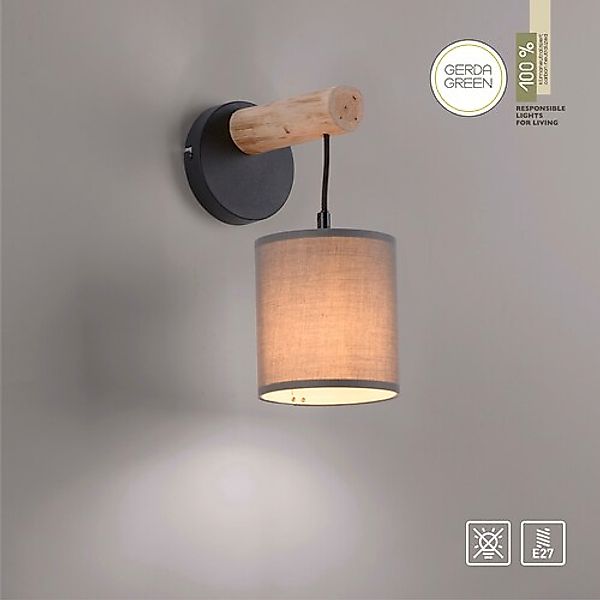 JUST LIGHT Wandleuchte »GREEN TRIB«, 1 flammig, Leuchtmittel E27   ohne Leu günstig online kaufen
