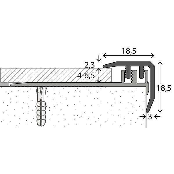 prinz Übergangsprofil Prinz DESIGN-STEP Treppenkantenprofill Nr. günstig online kaufen