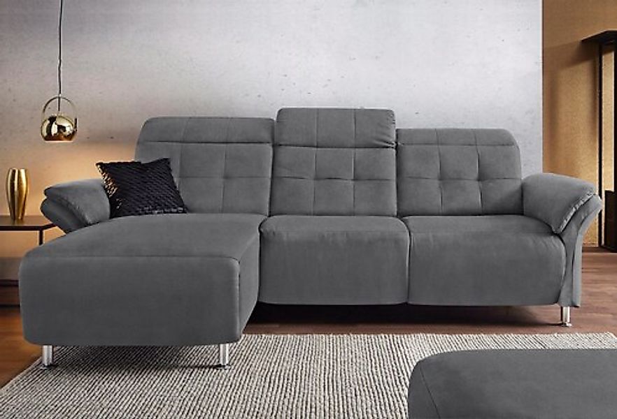 Home affaire Ecksofa »Manhattan L-Form« 2 Sitze mit elektrischer Relaxfunkt günstig online kaufen
