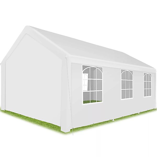 Garten Pavillon 6x4m mit 4 Seitenteilen - weiß günstig online kaufen