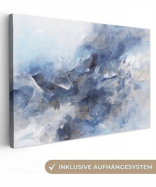 OneMillionCanvasses® Leinwandbild Farbe - Malerei - Abstrakt - Blau, Fotodr günstig online kaufen