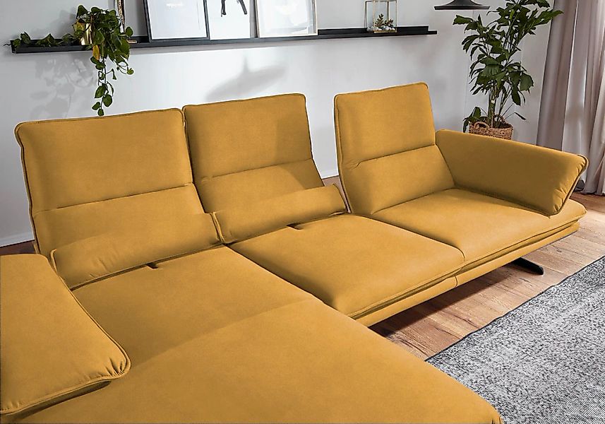 W.SCHILLIG Ecksofa »broadway, Designsofa mit tollem Sitzkomfort«, Sitztiefe günstig online kaufen