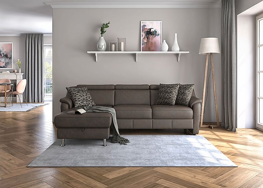 sit&more Ecksofa »Freetown L-Form« inklusive Kopfteilverstellung und komfor günstig online kaufen