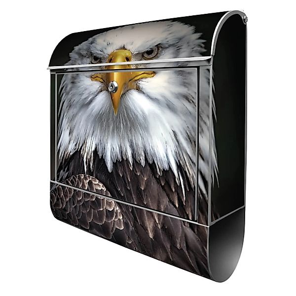 Banjado Design Briefkasten Silber Pulverbeschichtet 39x47x14cm 2 Schlüssel günstig online kaufen