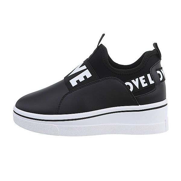 Ital-Design Damen Low-Top Freizeit Sneaker Keilabsatz/Wedge günstig online kaufen
