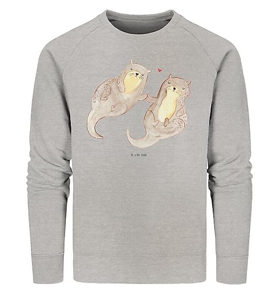 Mr. & Mrs. Panda Longpullover Otter Hände halten Größe L - Heather Grey - G günstig online kaufen