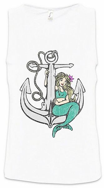 Urban Backwoods Tanktop Mermaid Anchor Ärmelloses T-Shirt Sailor Segler See günstig online kaufen