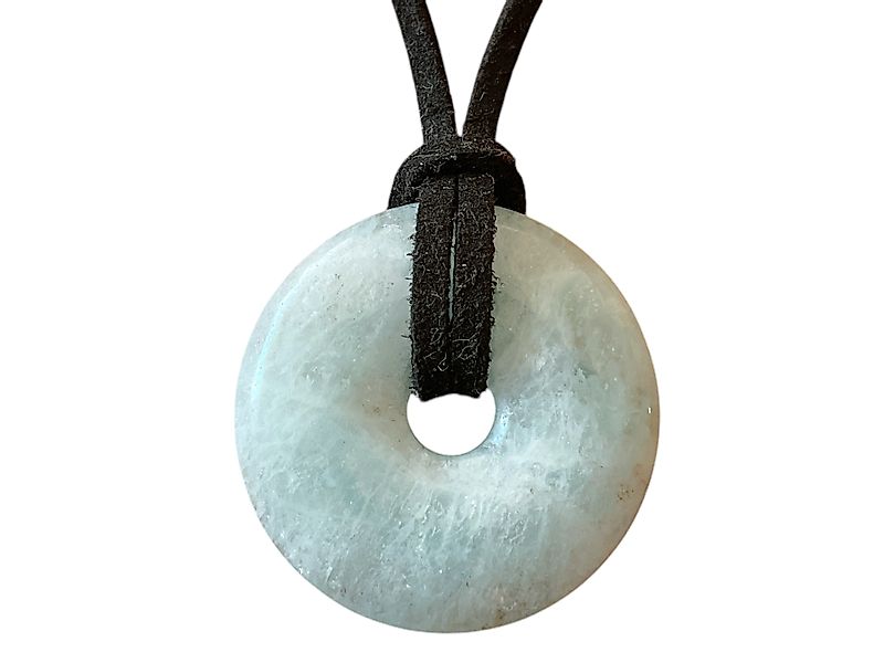 Steinfixx® Lange Kette echter Edelsteindonut 30 günstig online kaufen