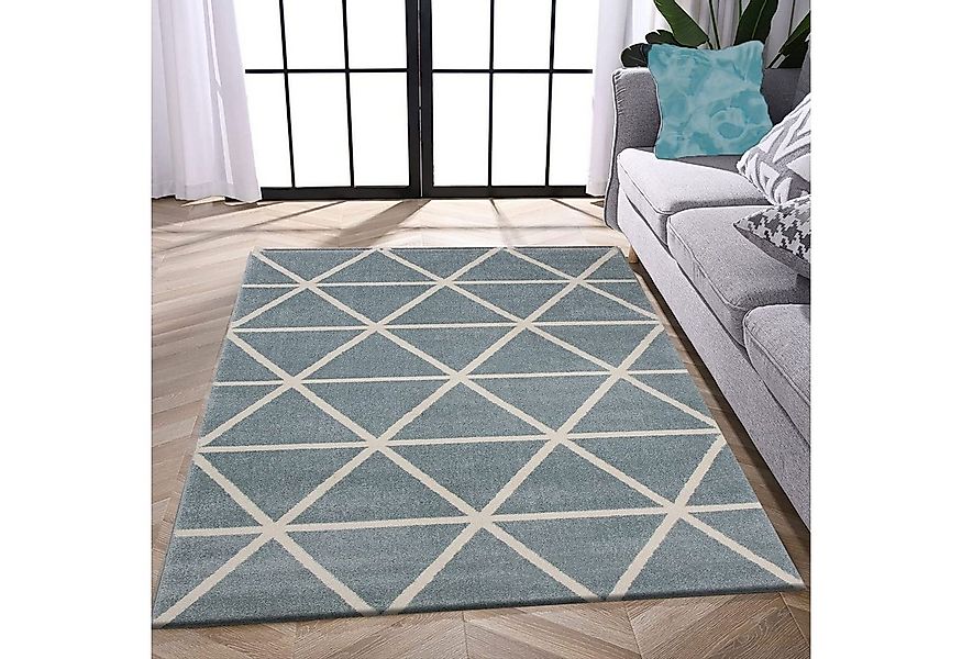 Vimoda Teppich Viva Classic, Wohnzimmer Rauten Motiv, Rechteckig, Höhe: 12 günstig online kaufen