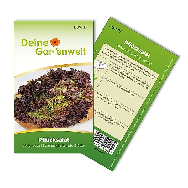 Deine Gartenwelt Pflücksalat Lollo Rossa Samen günstig online kaufen